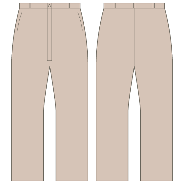 UCI Mens Flat Front Chinos (Stone)