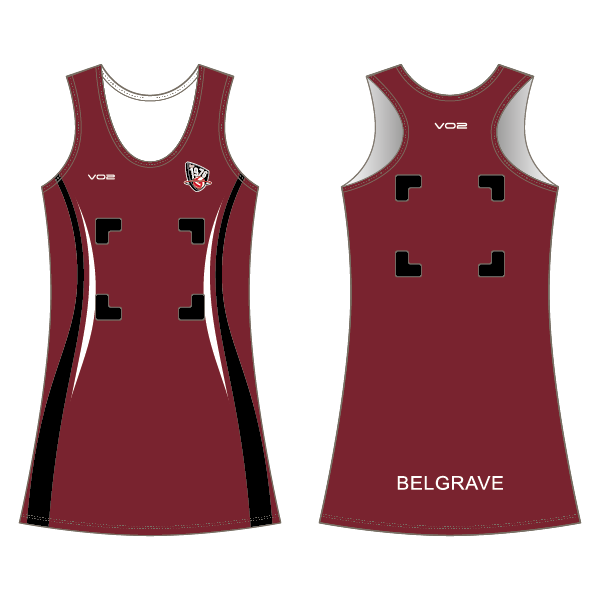 Belgrave Netball Club - Racer Back Netball Dress