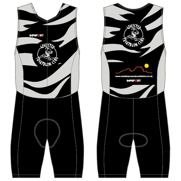 Leicester Tri Junior Tri Suit - Front  Zip - No Pockets