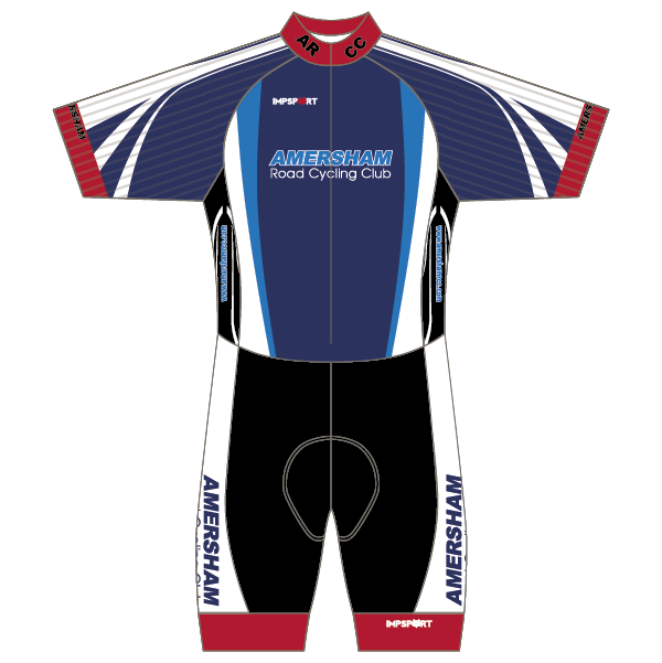 Amersham Road CC White Design T2 Skinsuit - Short Sleeved