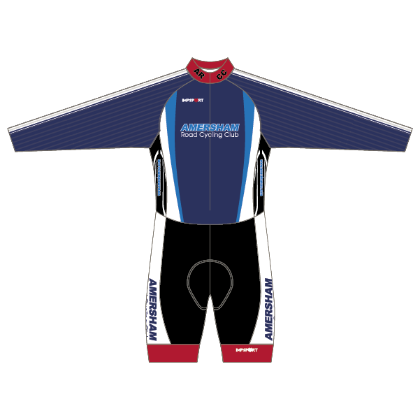 Amersham Road CC White Design T2 Skinsuit - Long Sleeved