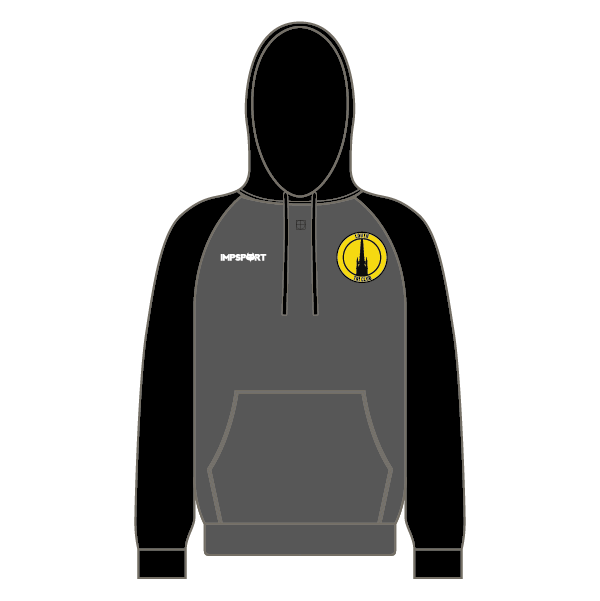Louth Tri Club Baseball Hoodie - Charcoal/Black