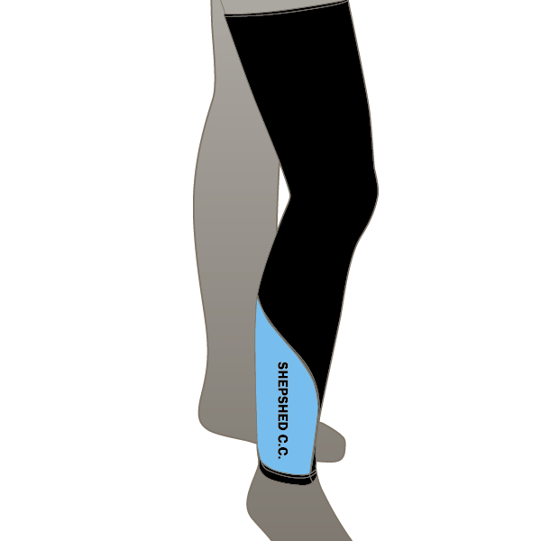 Shepshed Blue Design Leg Warmers