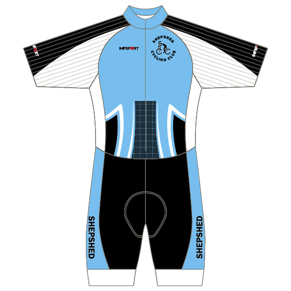 Shepshed Blue Design T2 Skinsuit - Short Sleeved
