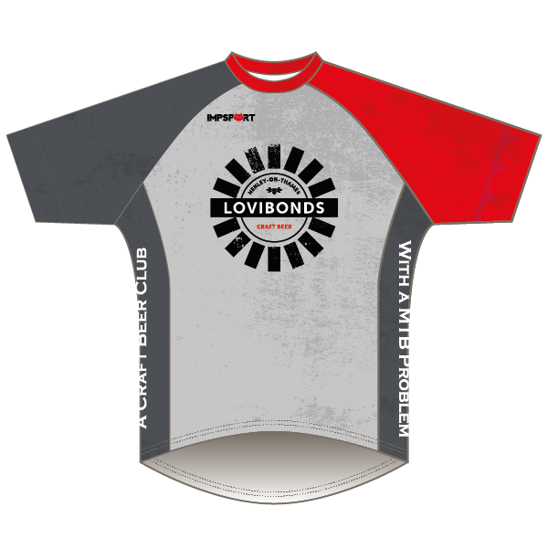 Lovibonds Brewery Grey Design Downhill Jersey - Short Sleeved