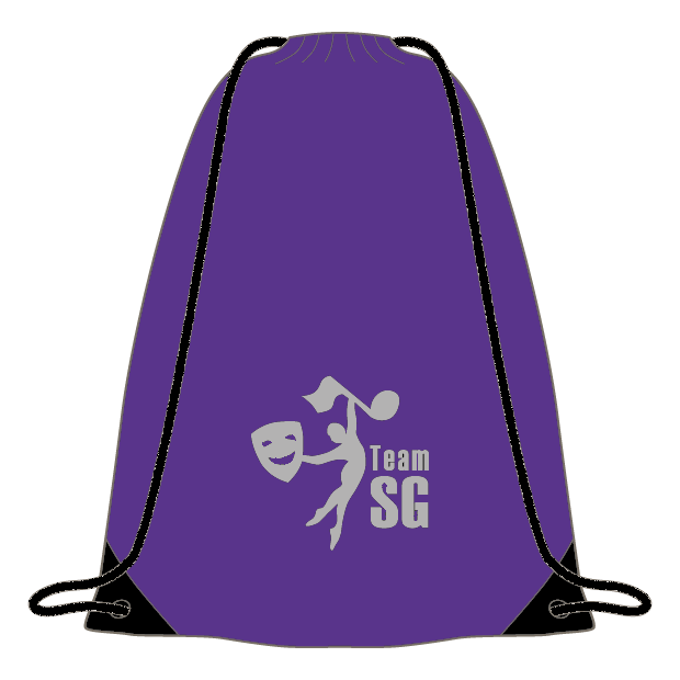 Sandy Gray School of Dance & Theatre Drawstring Bag (Purple)