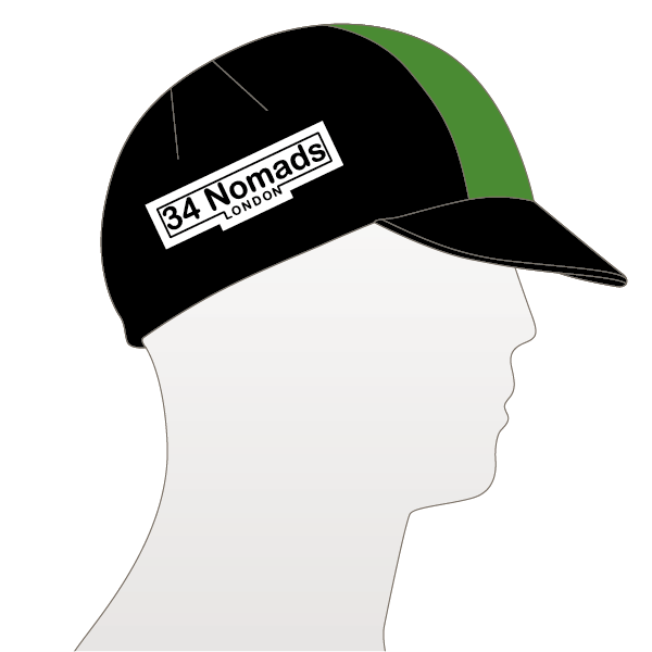 34 Nomads Retro Kit Centre Band Cycle Cap