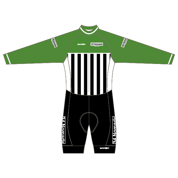 34 Nomads Retro Kit T2 Skinsuit - Long Sleeved
