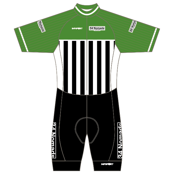 34 Nomads Retro Kit T2 Skinsuit - Open Zip
