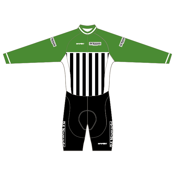 34 Nomads Retro Kit T1 Skinsuit - Long Sleeved