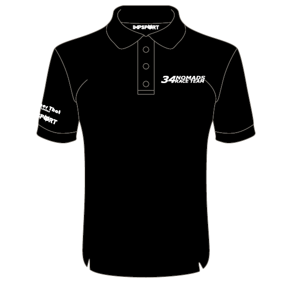 34 Nomads Roger That Smooth Cool Polo (Black)