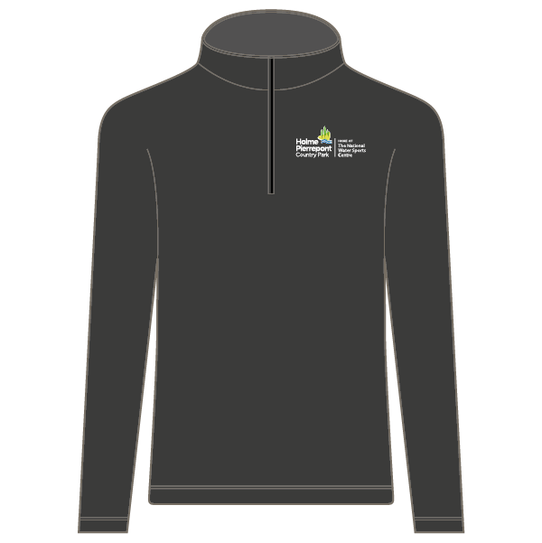 Holme Pierrepont Half Zip Sweatshirt - Charcoal Grey