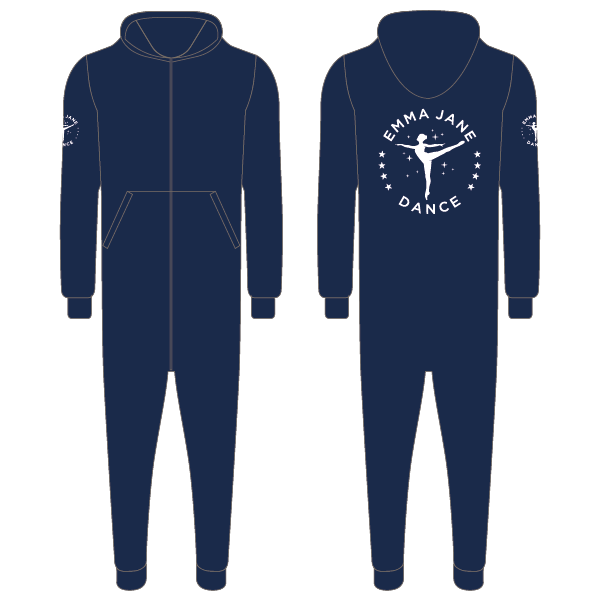 Emma Jane Dance Junior Onesie Navy
