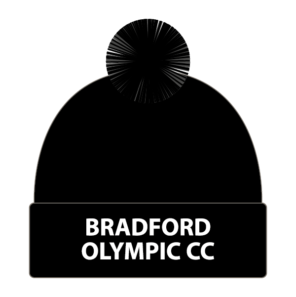 Bradford Olympic CC Bobble Hat (Black)