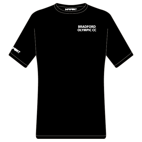 Bradford Olympic CC Cotton T-Shirt (Black)