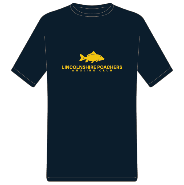 Lincolnshire Poachers Angling Club Pro T-Shirt Navy
