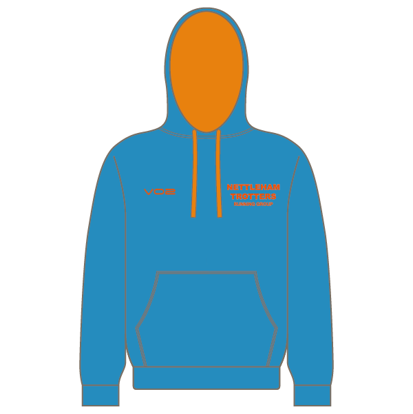 Nettleham Trotters RG Contrast Hoodie Sapphire/Orange