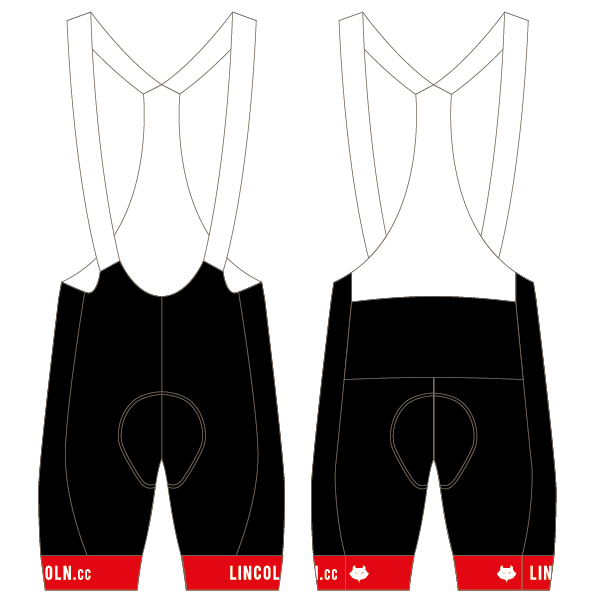 Lincoln Cycling Club T2 Bibshorts (Custom Leg Bands)