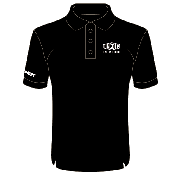 Lincoln Cycling Club Smooth Cool Polo (Black)