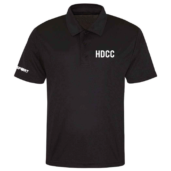 Harworth and District CC Smooth Cool Polo (Black)