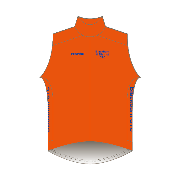 Blackburn and District CTC T2 Rain Gilet - Orange