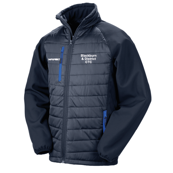 Blackburn and District CTC Hybrid Padded Jacket (Navy/Royal)