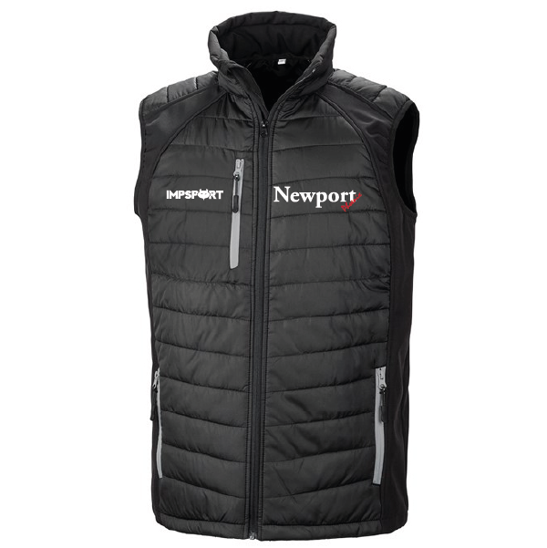 Newport Phoenix CC Hybrid Padded Bodywarmer (Black)