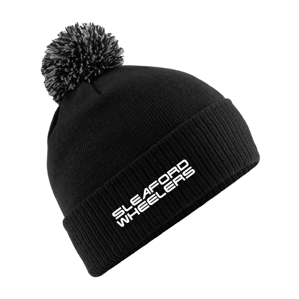 Sleaford Wheelers Bobble Hat (Black)