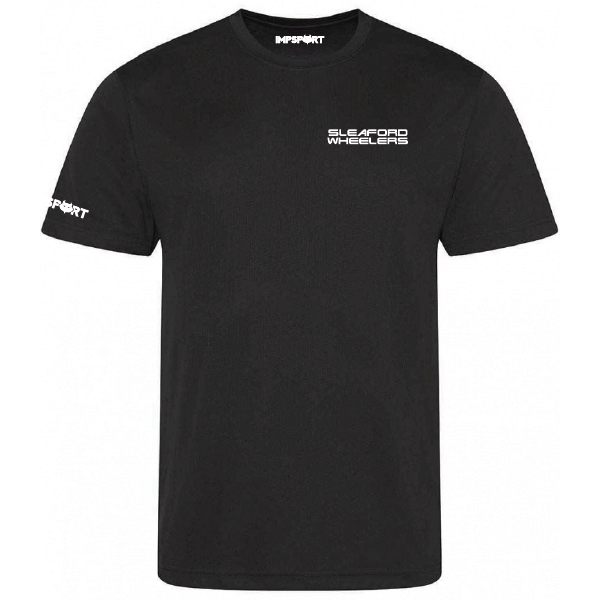 Sleaford Wheelers Smooth Cool T-Shirt (Black)