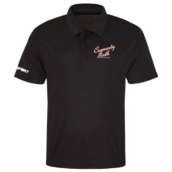 Cromarty Firth CC Smooth Cool Polo (Black)