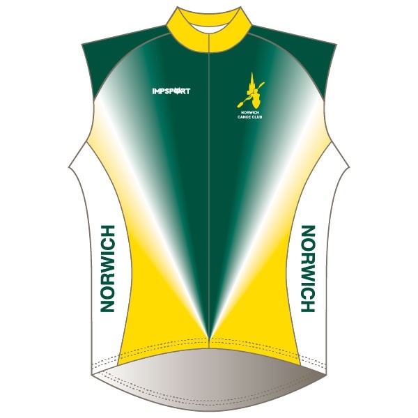 Norwich Canoe Club Rain Gilet - Full Back