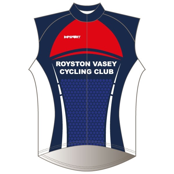 Royston Vasey CC Blue Design T1 Rain Gilet