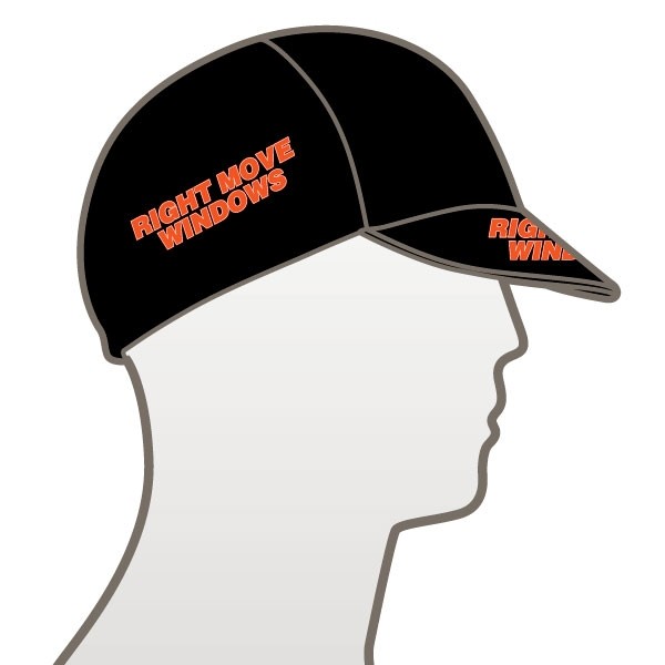 Team Right Move Windows Orange Design Multi Panel Cycle Cap