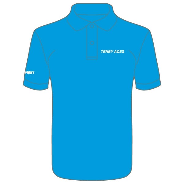 Tenby Aces Cool Polo (Sapphire Blue) Tenby Aces Cool Polo (Sapphire Blue)