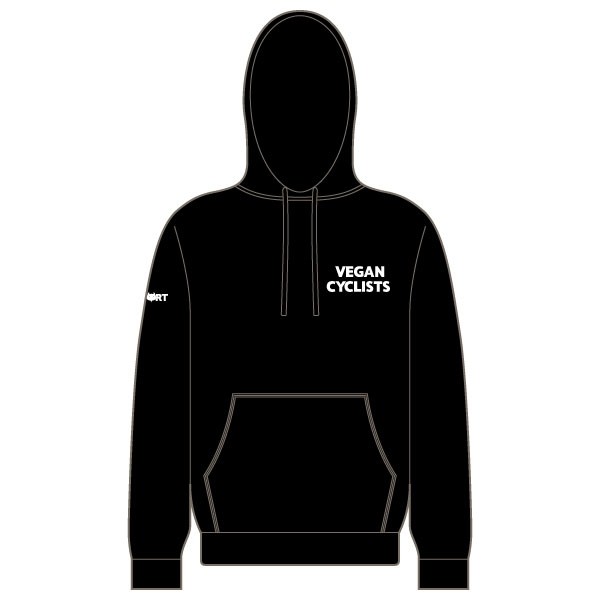 Vegan Cyclists Hoodie (Black)