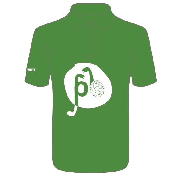 Pea Brain Endurance Printed Polo Shirt