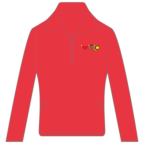 Washingborough Tennis Club Lady Fit Sweat Jacket - Red