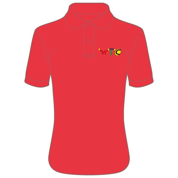 Washingborough Tennis Club Lady Fit Polo Shirt - Red or White