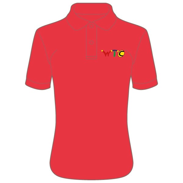 Washingborough Tennis Club Lady Fit Polo Shirt - Red or White