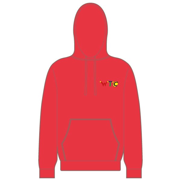 Washingborough Tennis Club Adult Hoodie - Red