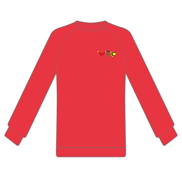 Washingborough Tennis Club Adult Sweatshirt - Red