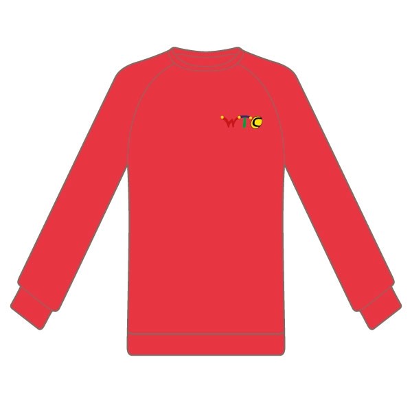 Washingborough Tennis Club Adult Sweatshirt - Red