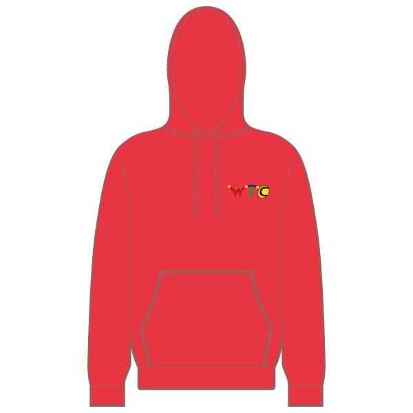 Washingborough Tennis Club Children's Hoodie - Red