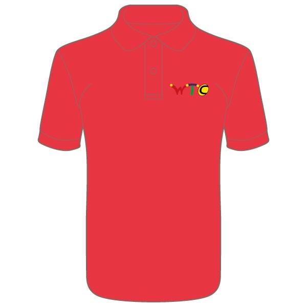 Washingborough Tennis Club Men's Polo Shirt - Red or White