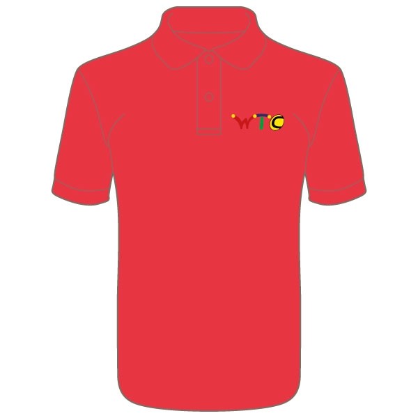 Washingborough Tennis Club Childrens Polo Shirt - Red or White