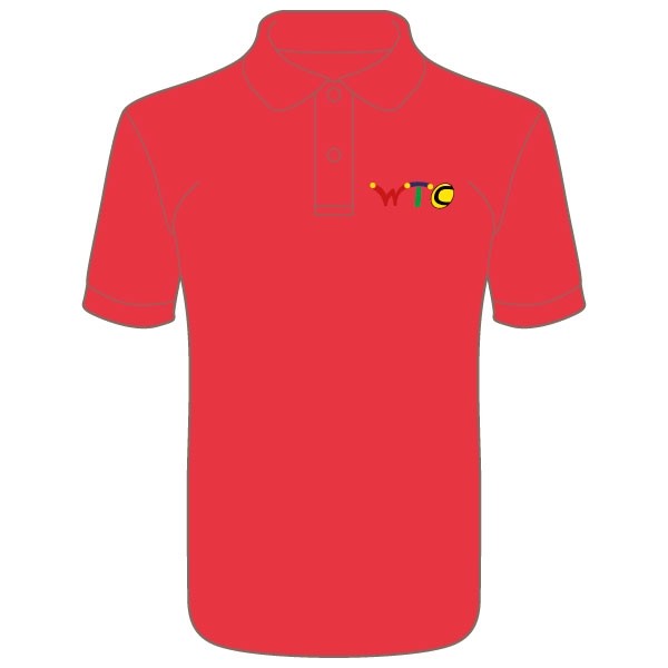Washingborough Tennis Club Childrens Polo Shirt - Red or White