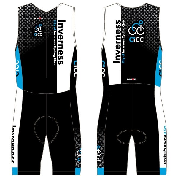 City of Inverness CC Black Kit Tri Suit Mens/Childs- no pockets