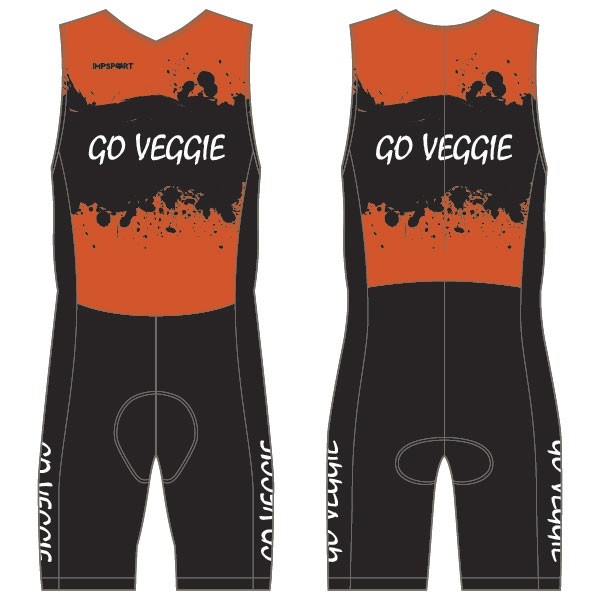 Go Veggie Ladies Tri Suit with Pockets