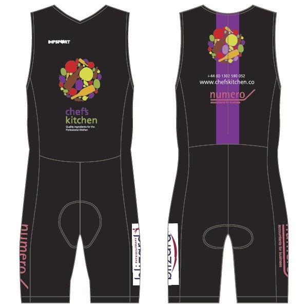 Chef's Kitchen Ladies Tri Suit with Pockets