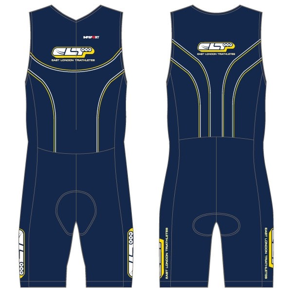 East London Triathletes Unsponsored Kit Men's Tri Suit with Pockets